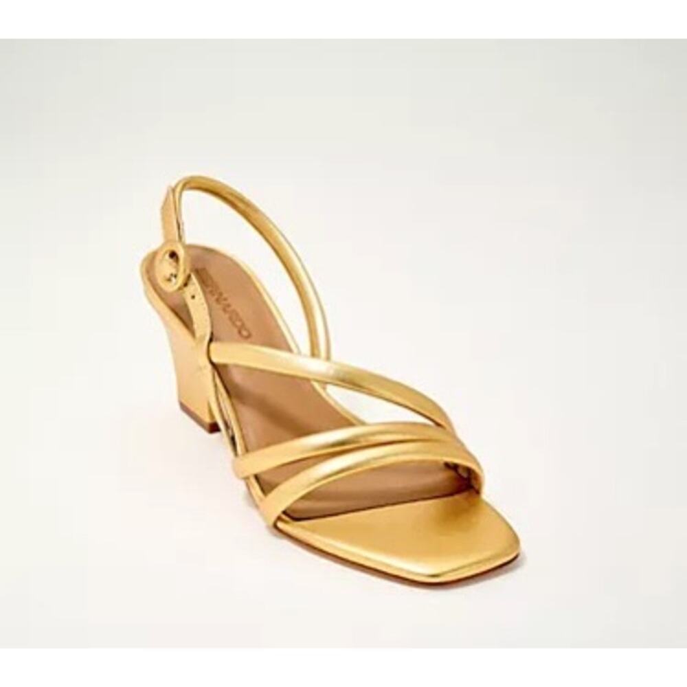 Bernardo sling back strap heel